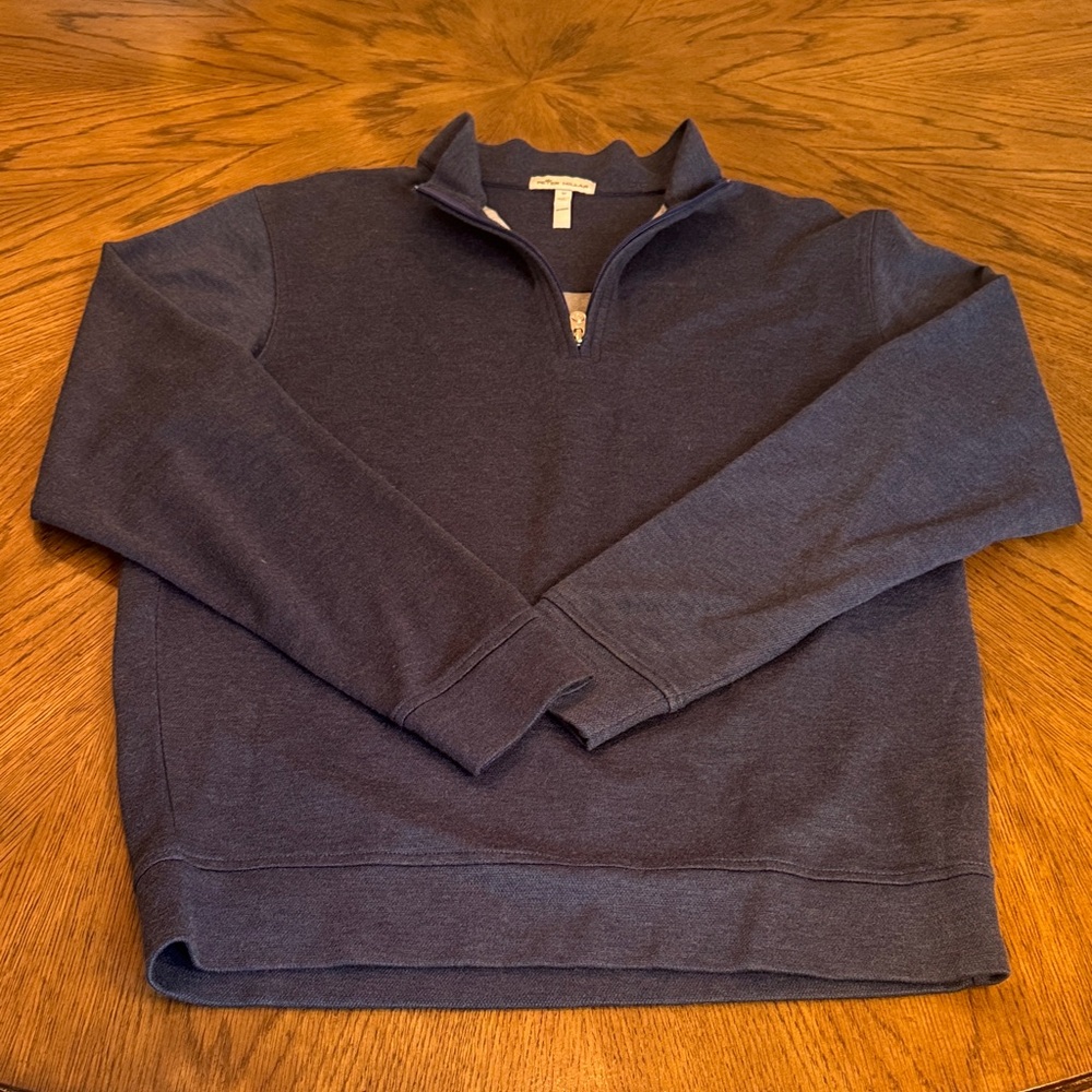 Peter Millar Dark Blue Zip-Up Sweater